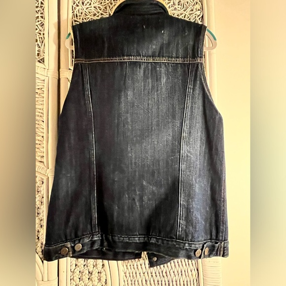 Citizens of Humanity rare Sherpa lined denim vest - Picture 2 of 3